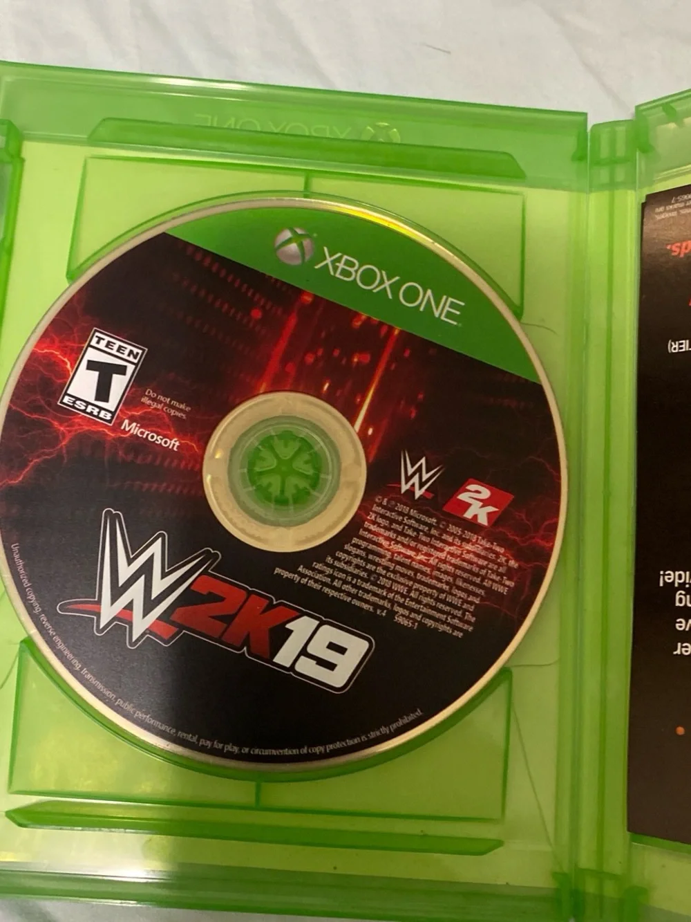 WWE 2k19 Xbox One Video Game